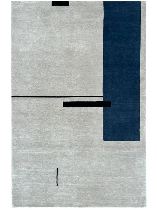 Geometric Modern 4'2" x 6' Area Rug