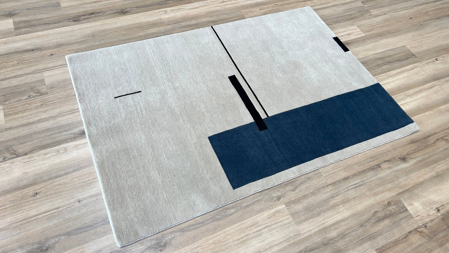 Geometric Modern 4'2" x 6' Area Rug