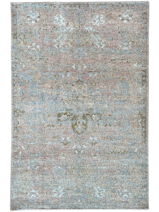 Vintage Look Oushak 4'x6' Area Rug