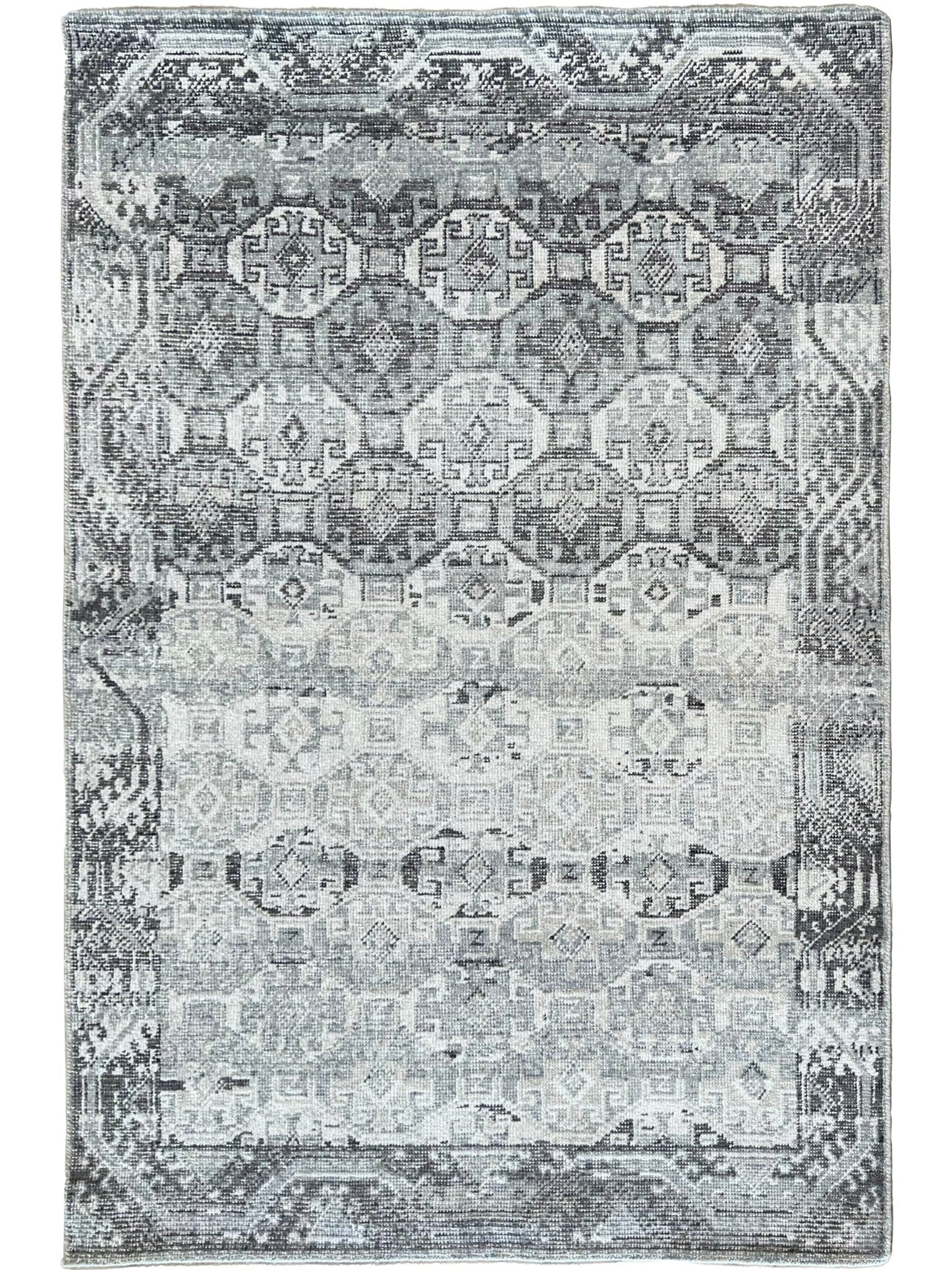 Vintage Look Bokhara 4'3"x5'11" Area Rug