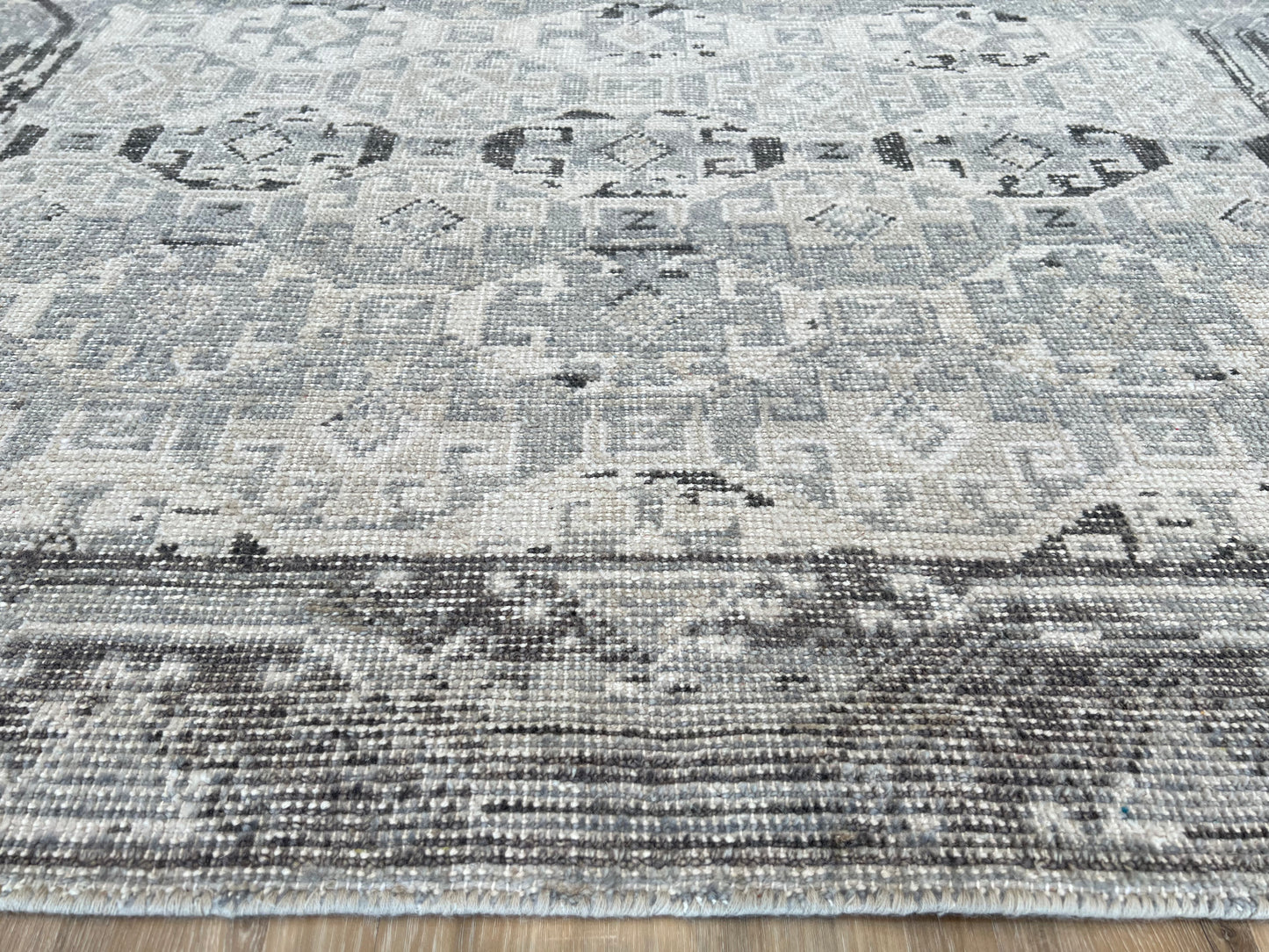 Vintage Look Bokhara 4'3"x5'11" Area Rug