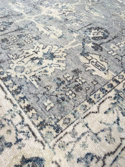 Floral Oushak 6'3"x9' Area Rug