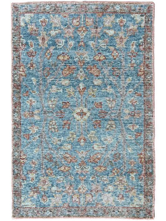 Vintage Look Oushak 2'x3' Area Rug