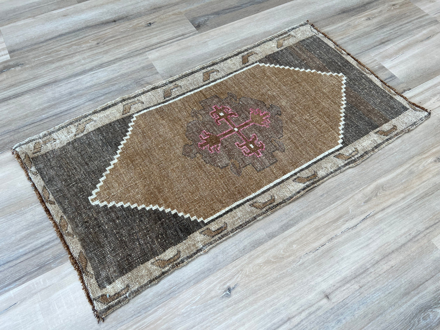 Turkish Vintage 1'9"x3'3" Area Rug