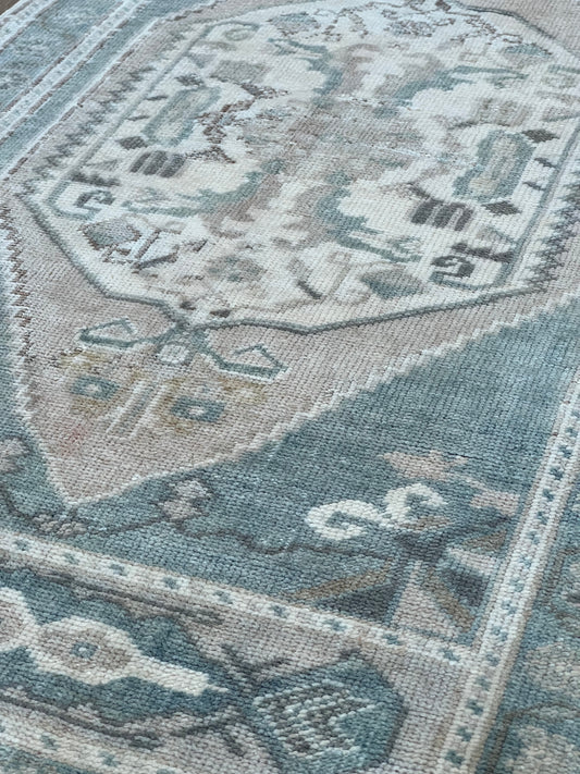 Turkish Vintage 1'9"x3'4" Area Rug