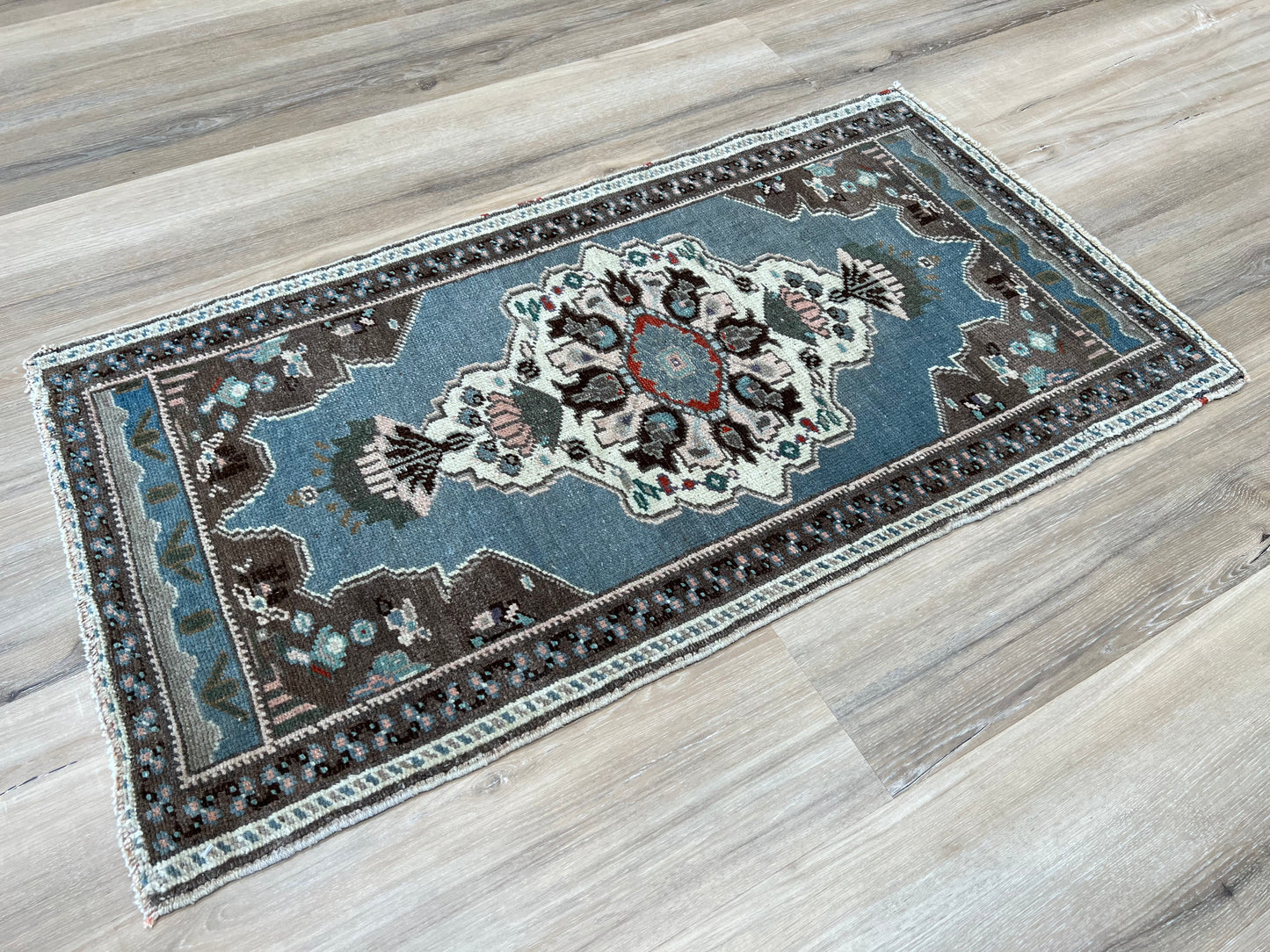 Turkish Vintage 1'9"x 3'4" Area Rug