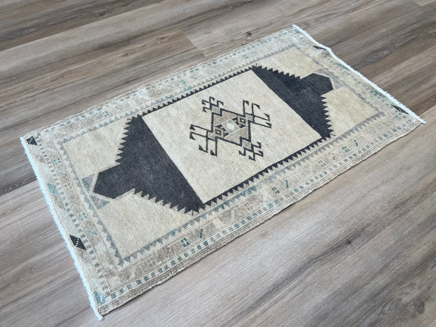 Turkish Vintage 1'10"x3'1" Area Rug