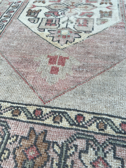 Turkish Vintage 2'x4' Area Rug