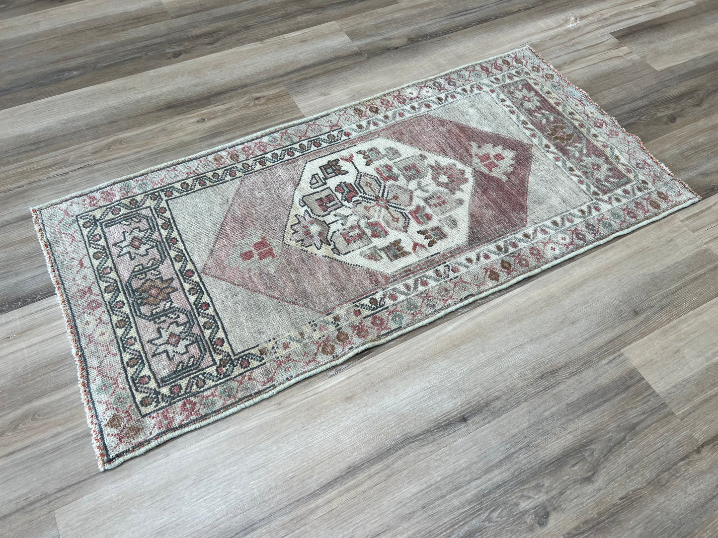 Turkish Vintage 2'x4' Area Rug