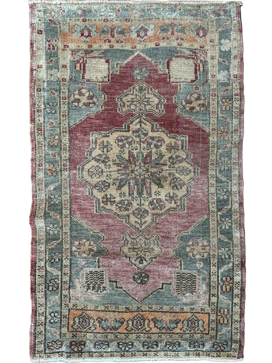 Turkish Vintage 2'1"x3'5" Area Rug