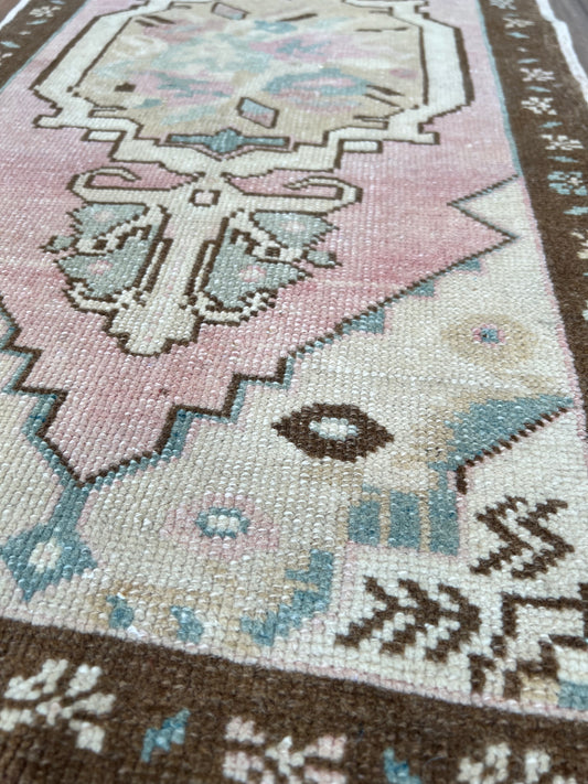 Turkish Vintage 1'9"x3'7" Area Rug