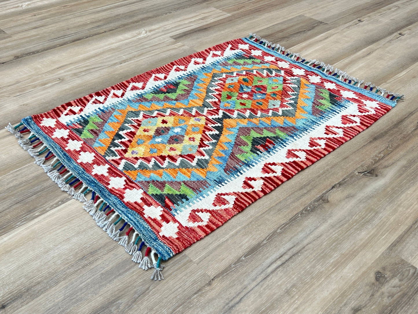 Flatweave Kilim 2'1"x2'11" Area Rug