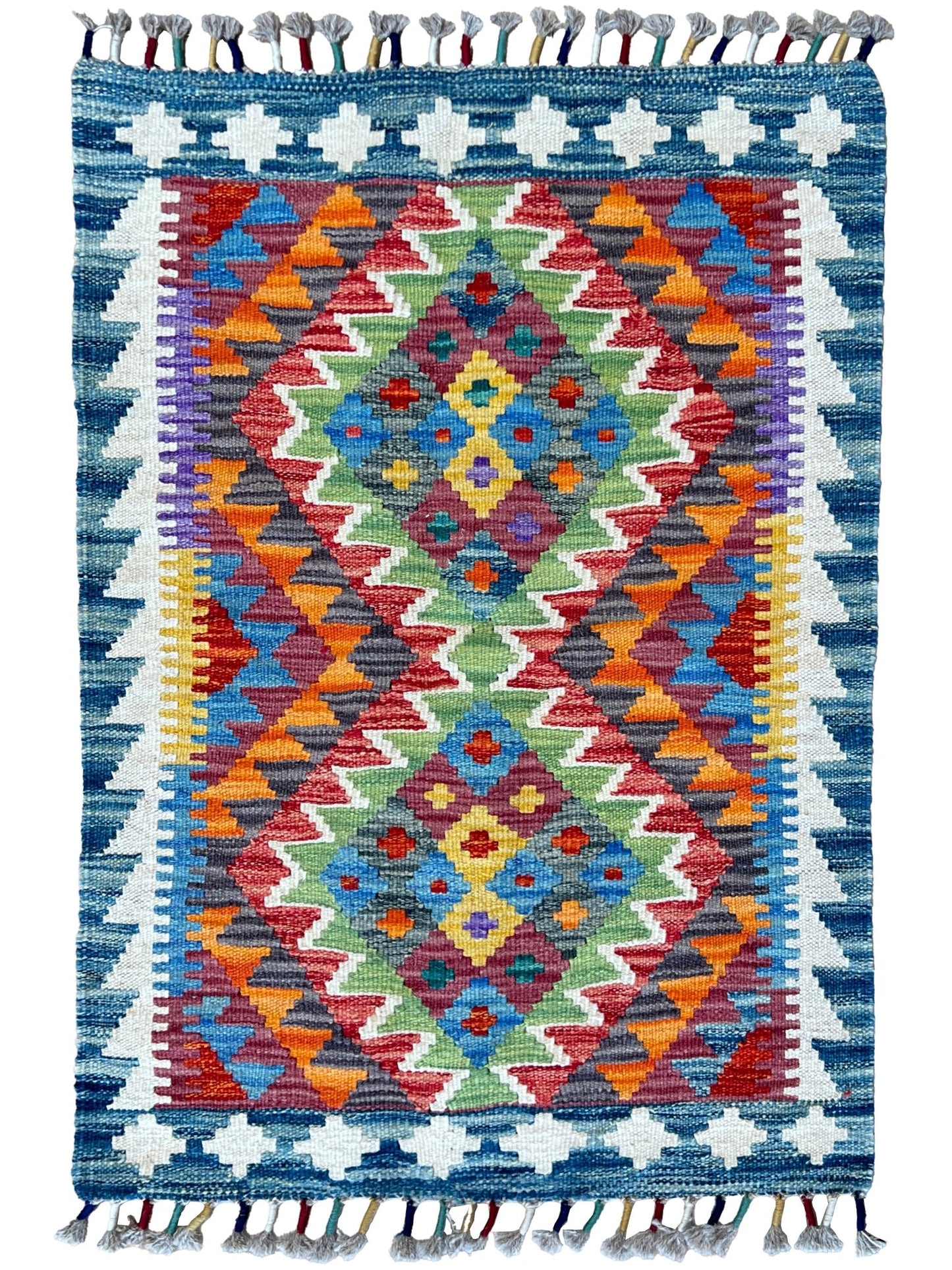 Flatweave Kilim 2'1"x2'11" Area Rug