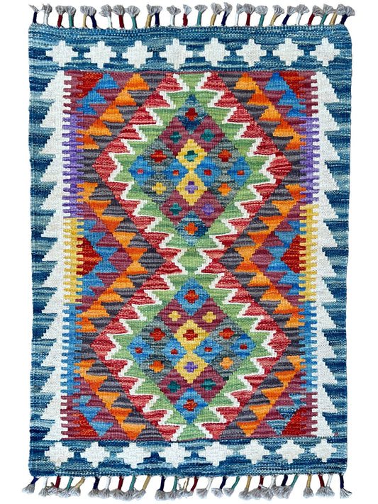 Flatweave Kilim 2'1"x2'11" Area Rug