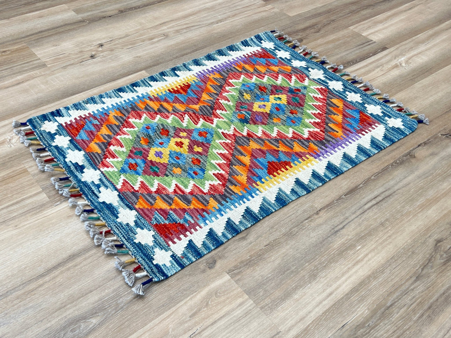 Flatweave Kilim 2'1"x2'11" Area Rug