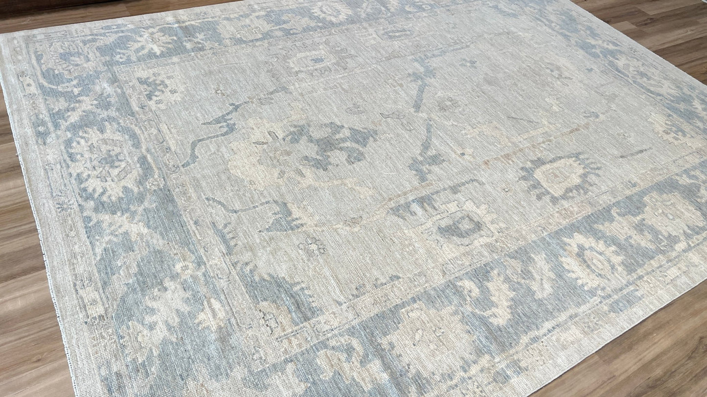 Floral Oushak 9'1"x12' Area Rug