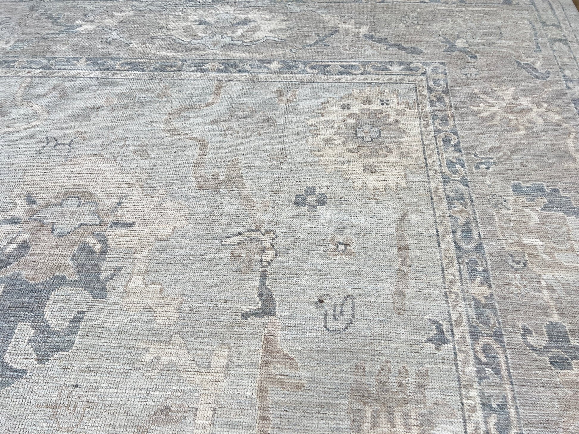 Floral Oushak 10'1"x14'1" Area Rug