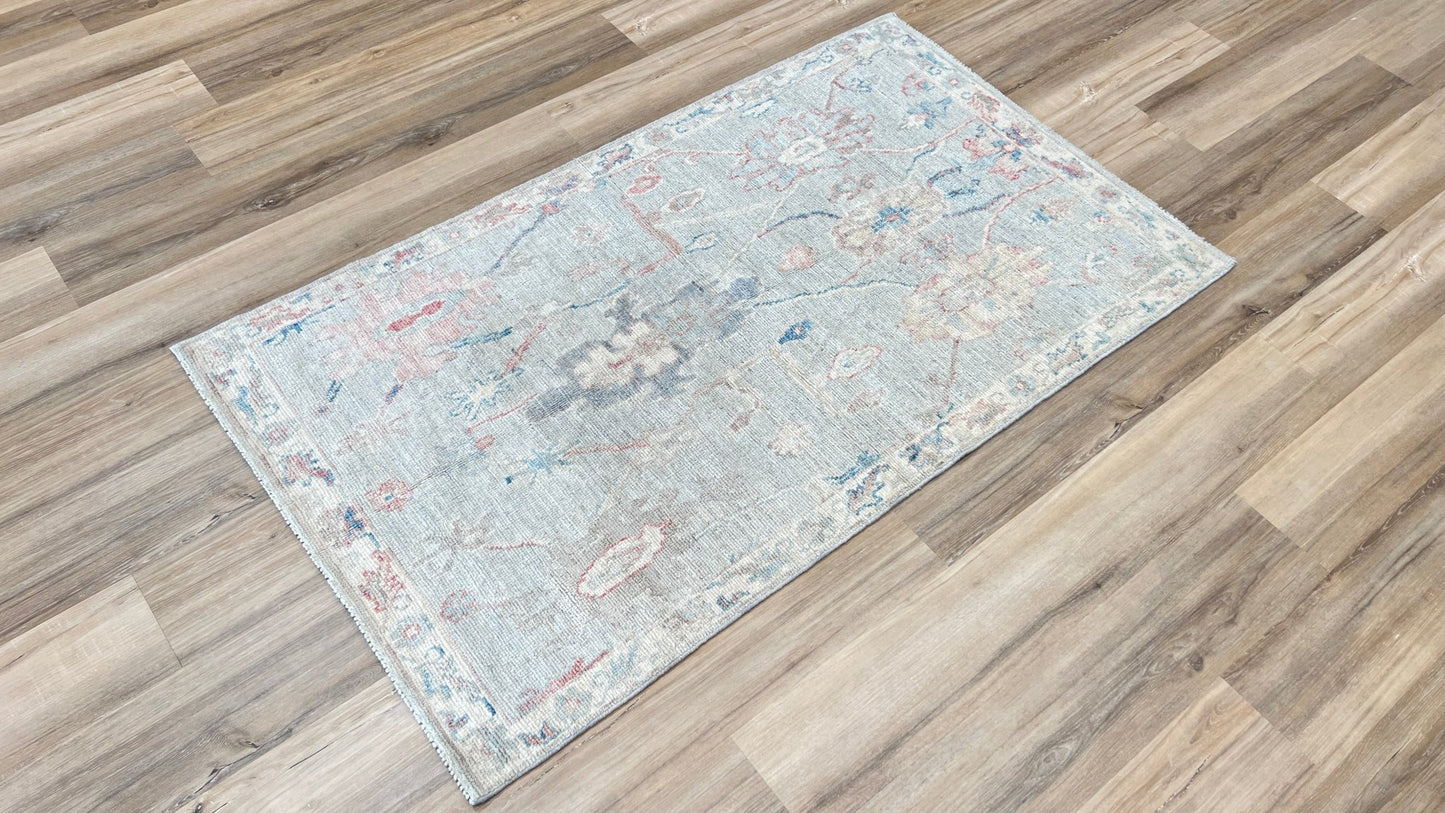 Floral Oushak 3'2"x5'5" Area Rug