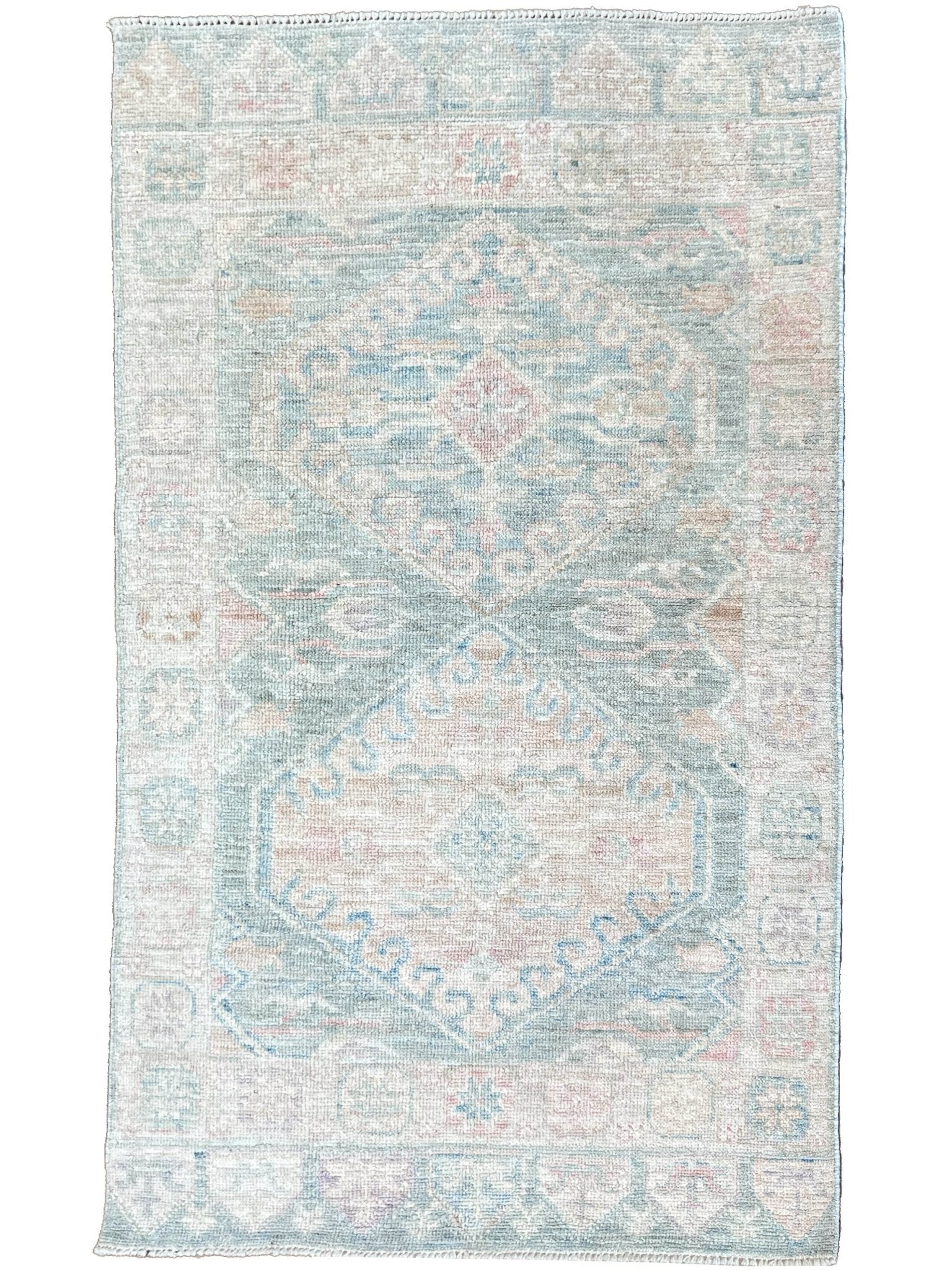 Geometric Oushak 3'x5' Area Rug
