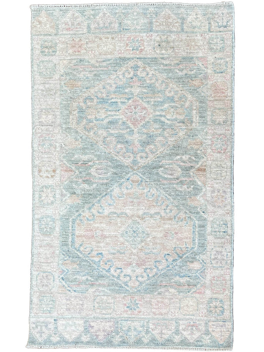 Geometric Oushak 3'x5' Area Rug