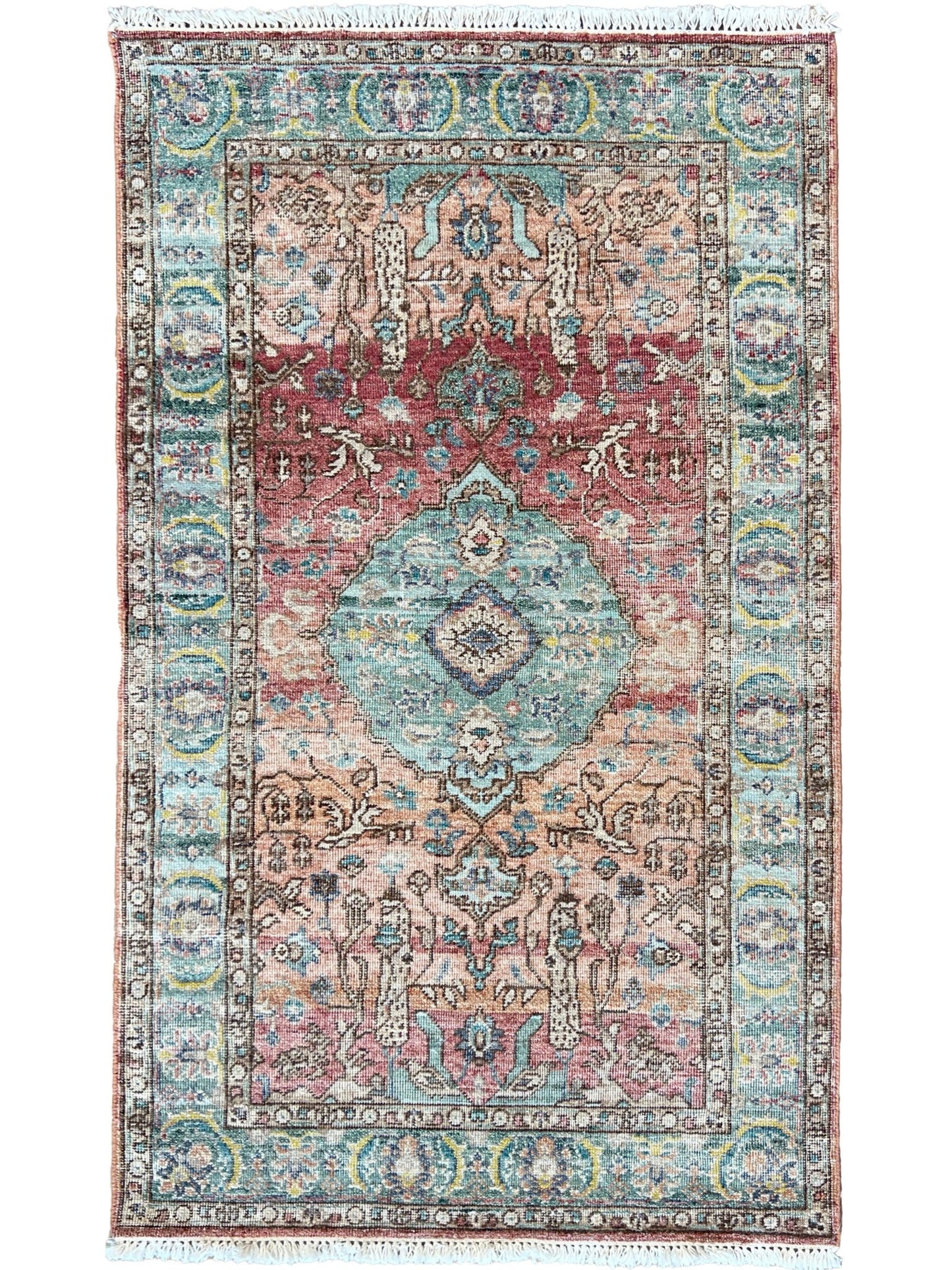 Vintage Look Tabriz 2'11"x5'1" Area Rug