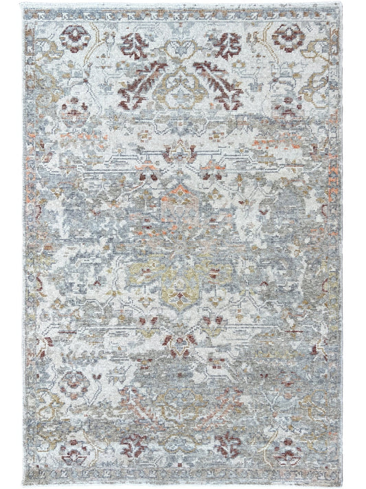 Vintage Look Oushak 4'2"x5'11" Area Rug
