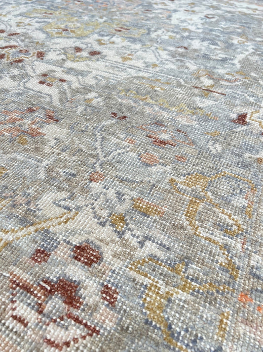 Vintage Look Oushak 4'2"x5'11" Area Rug