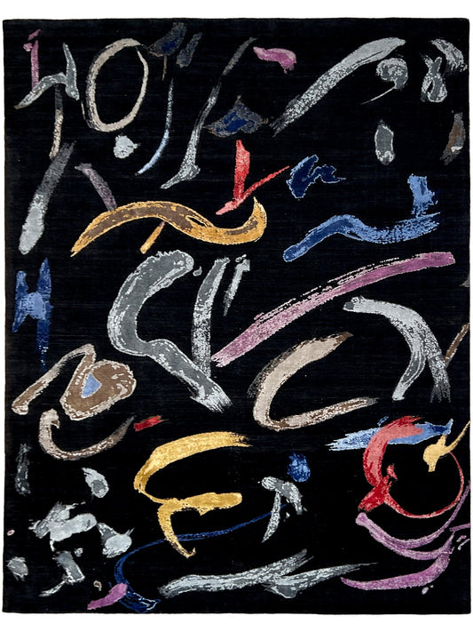 Oriental Modern 8'1"x10'3" Area Rug