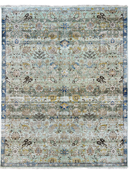 Vintage Look Tabriz 7'11"x9'10" Area Rug
