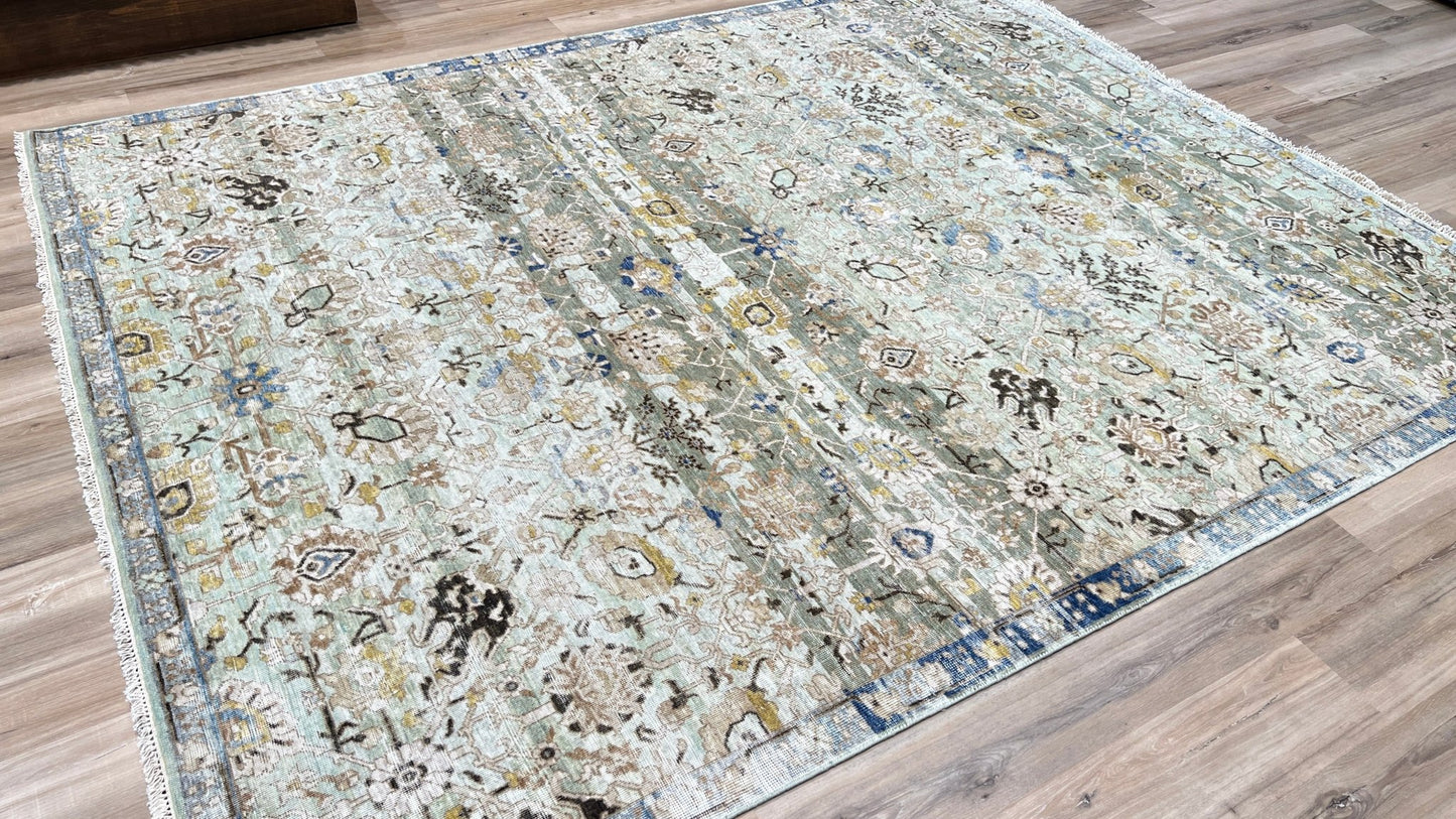Vintage Look Tabriz 7'11"x9'10" Area Rug
