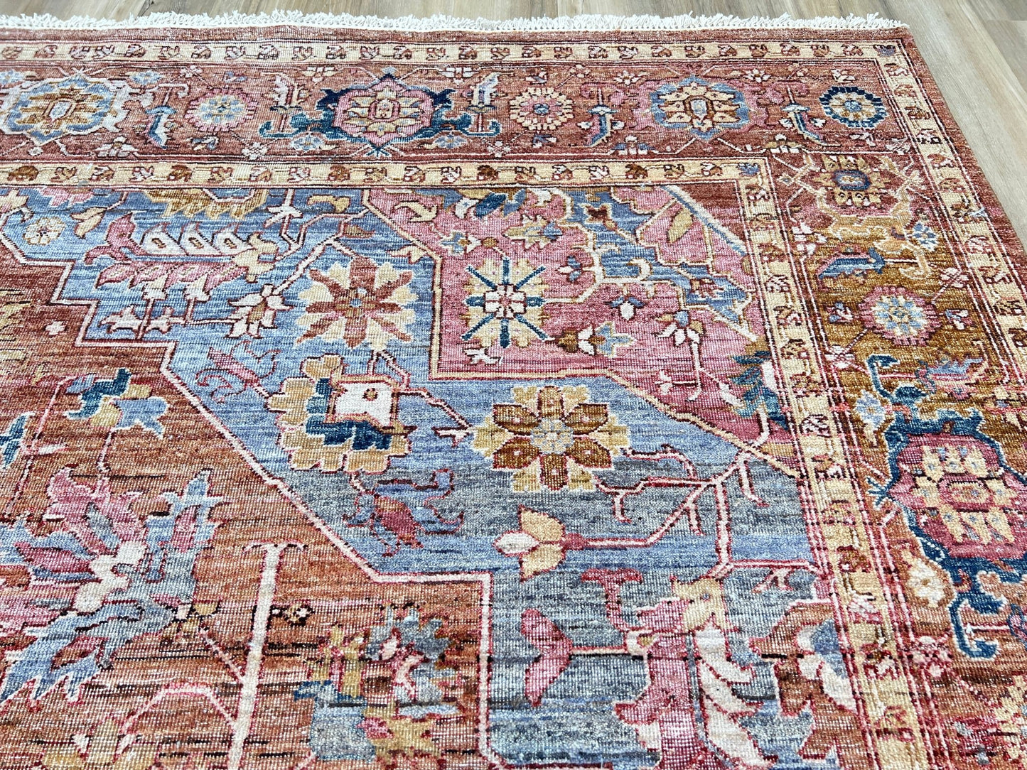Vintage Look Heriz 9'0"x12'1" Area Rug