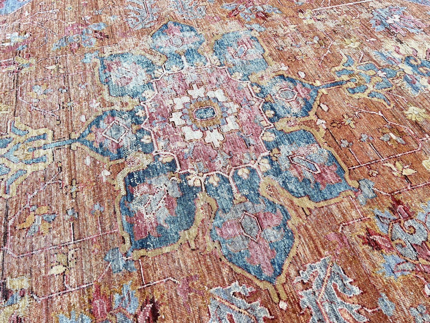 Vintage Look Heriz 9'0"x12'1" Area Rug
