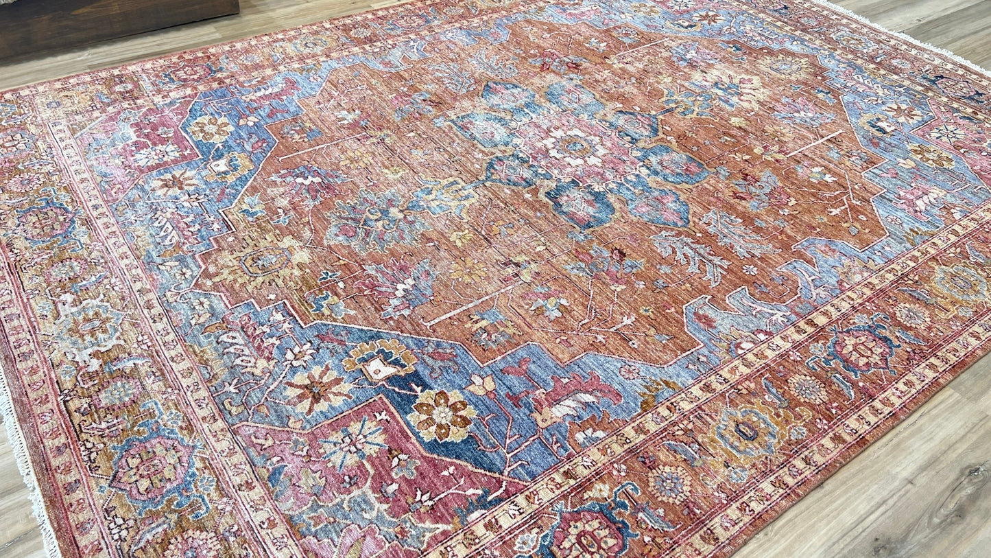 Vintage Look Heriz 9'0"x12'1" Area Rug