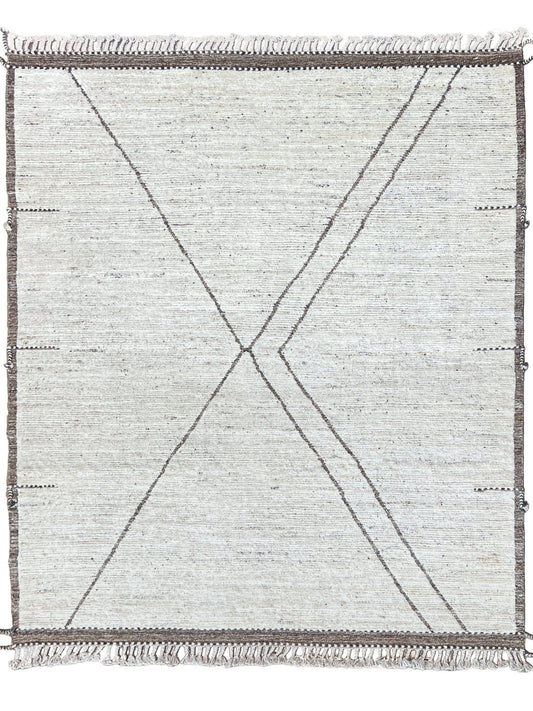 Moroccan Style 8'8"x9'9" Area Rug