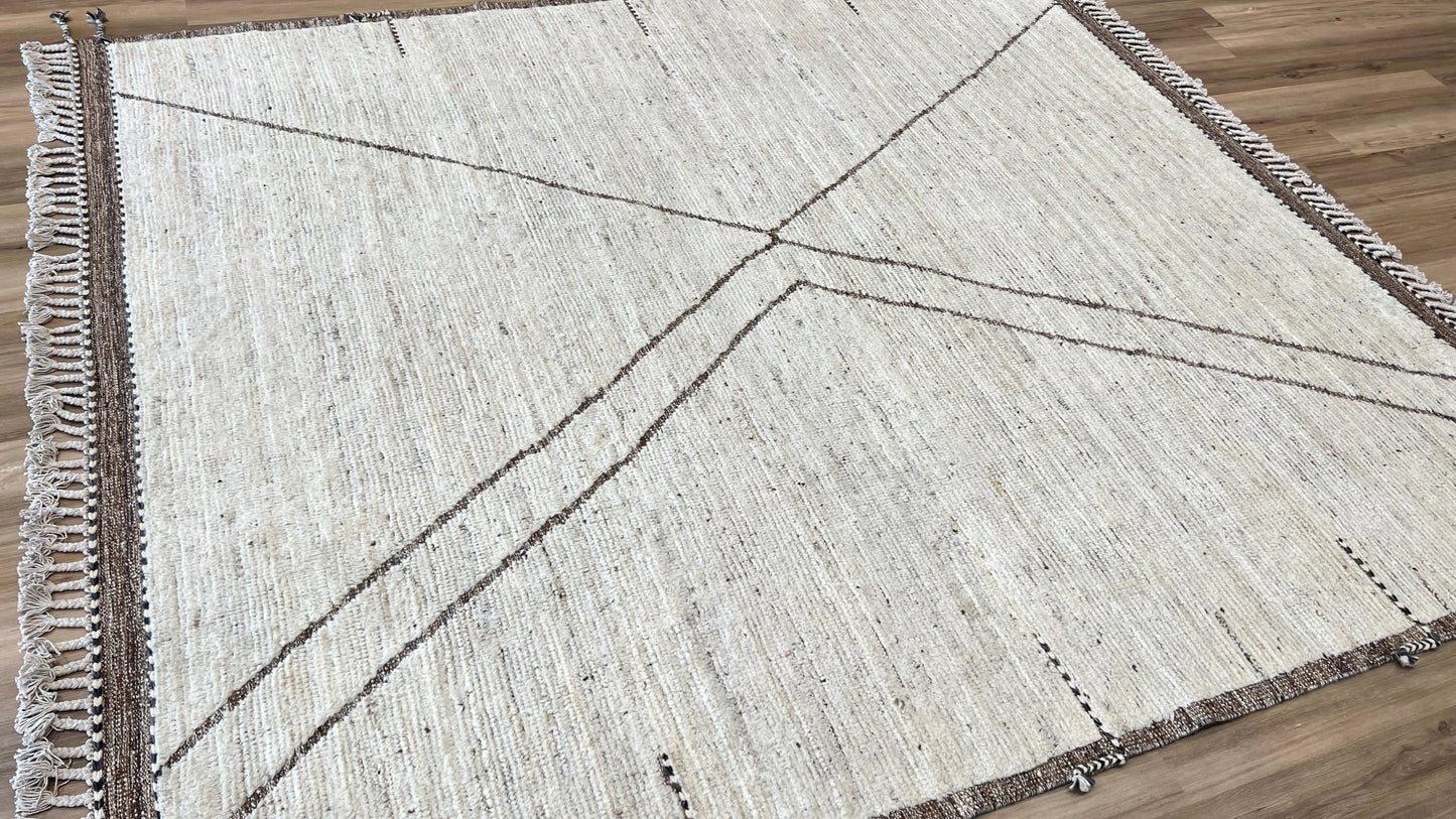 Moroccan Style 8'8"x9'9" Area Rug