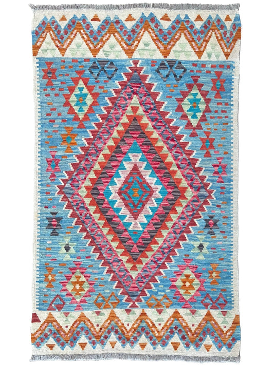 Flatweave Kilim 3'3"x4'10" Area Rug