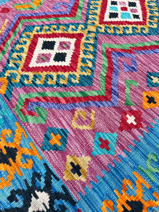 Flatweave Kilim 3'4"x4'11" Area Rug