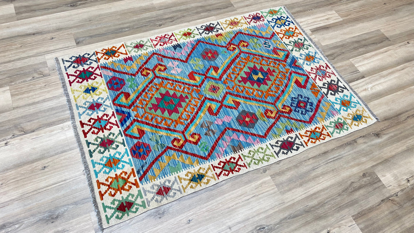 Flatweave Kilim 3'10"x5'9" Area Rug