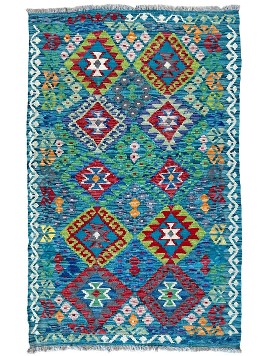Flatweave Kilim 3'6"x5'4" Area Rug
