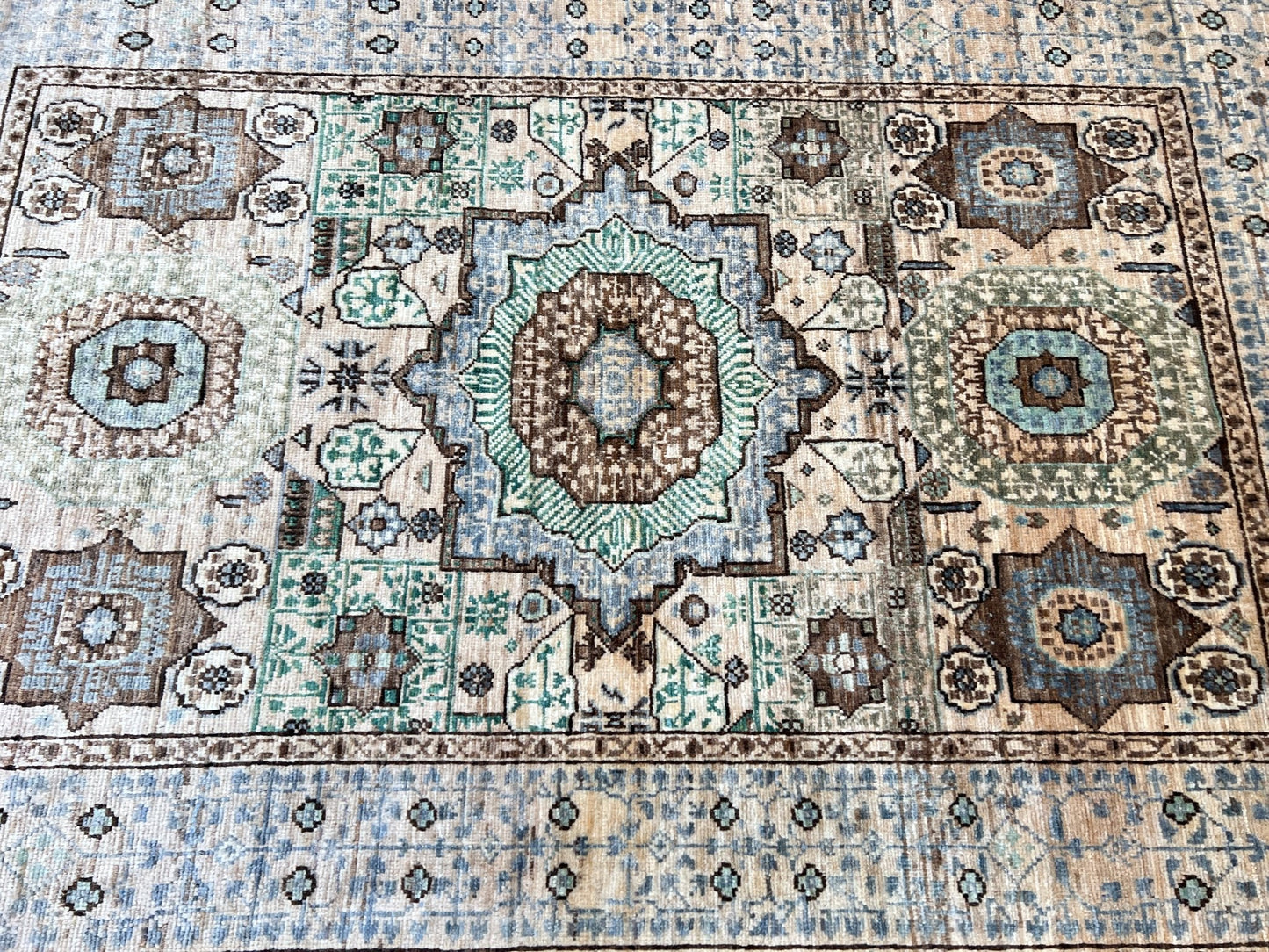 Transitional Mamluk 3'3"x4'11" Area Rug