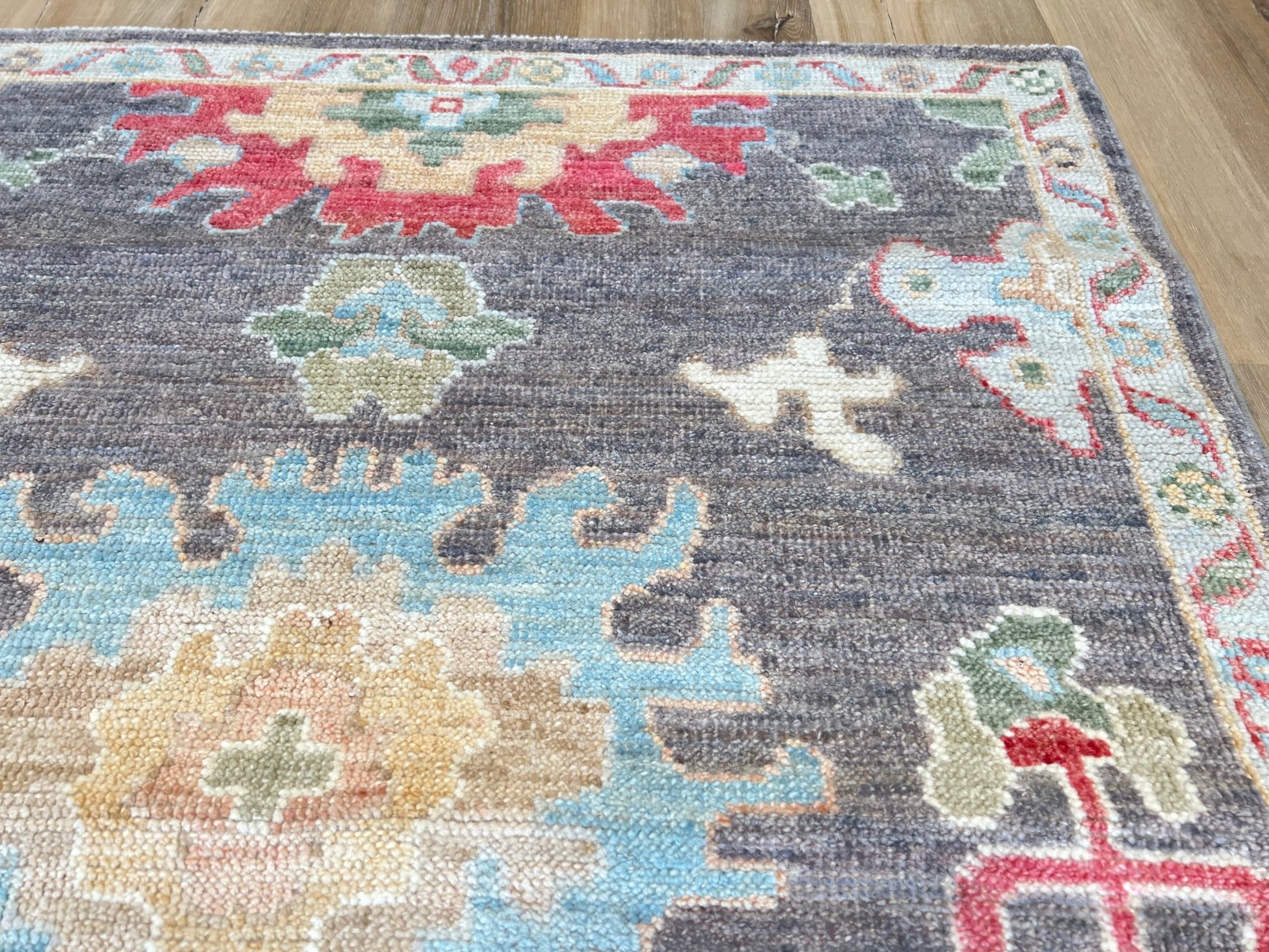 Floral Oushak 3'0"x5'4" Area Rug