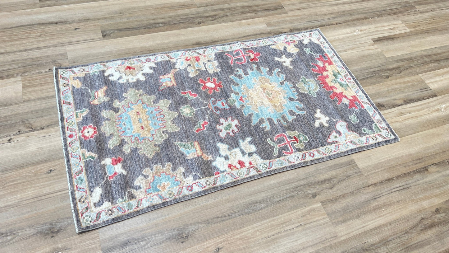 Floral Oushak 3'0"x5'4" Area Rug