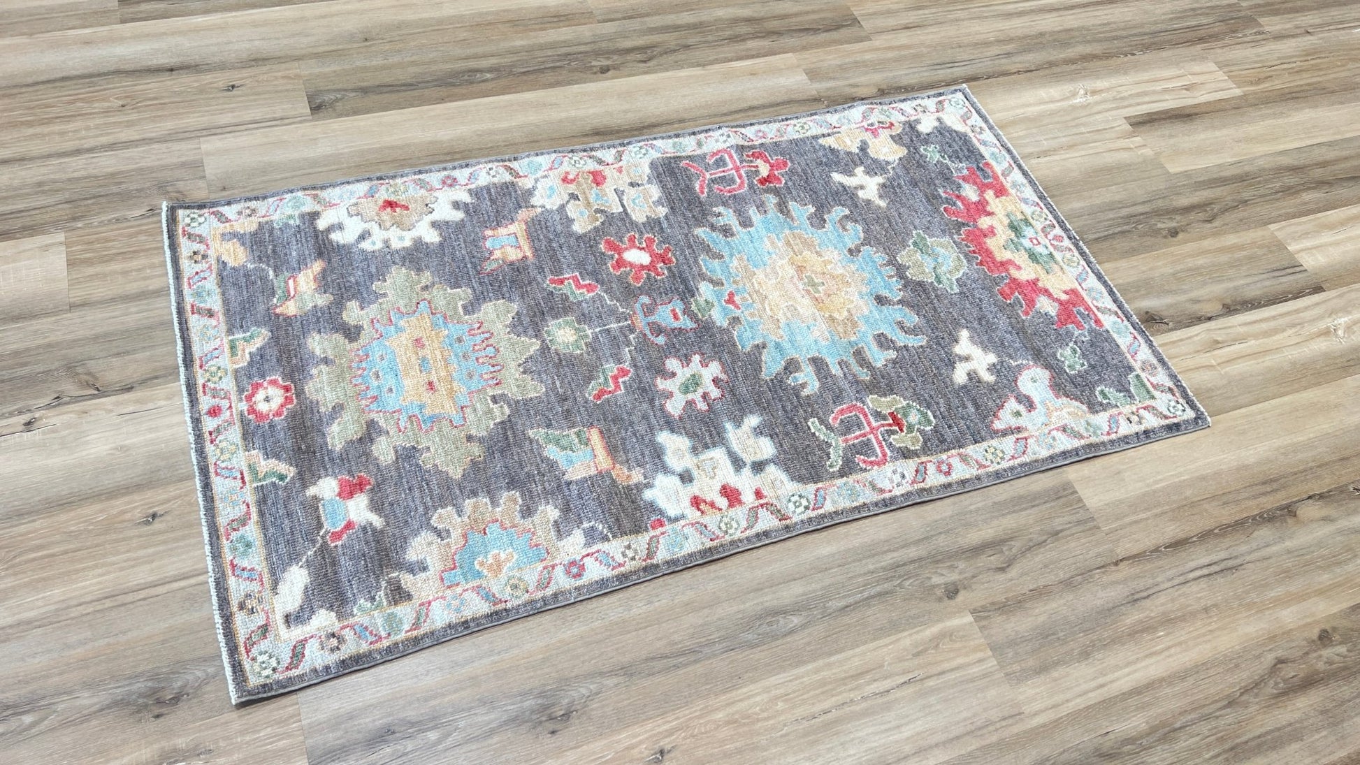 Floral Oushak 3'0"x5'4" Area Rug