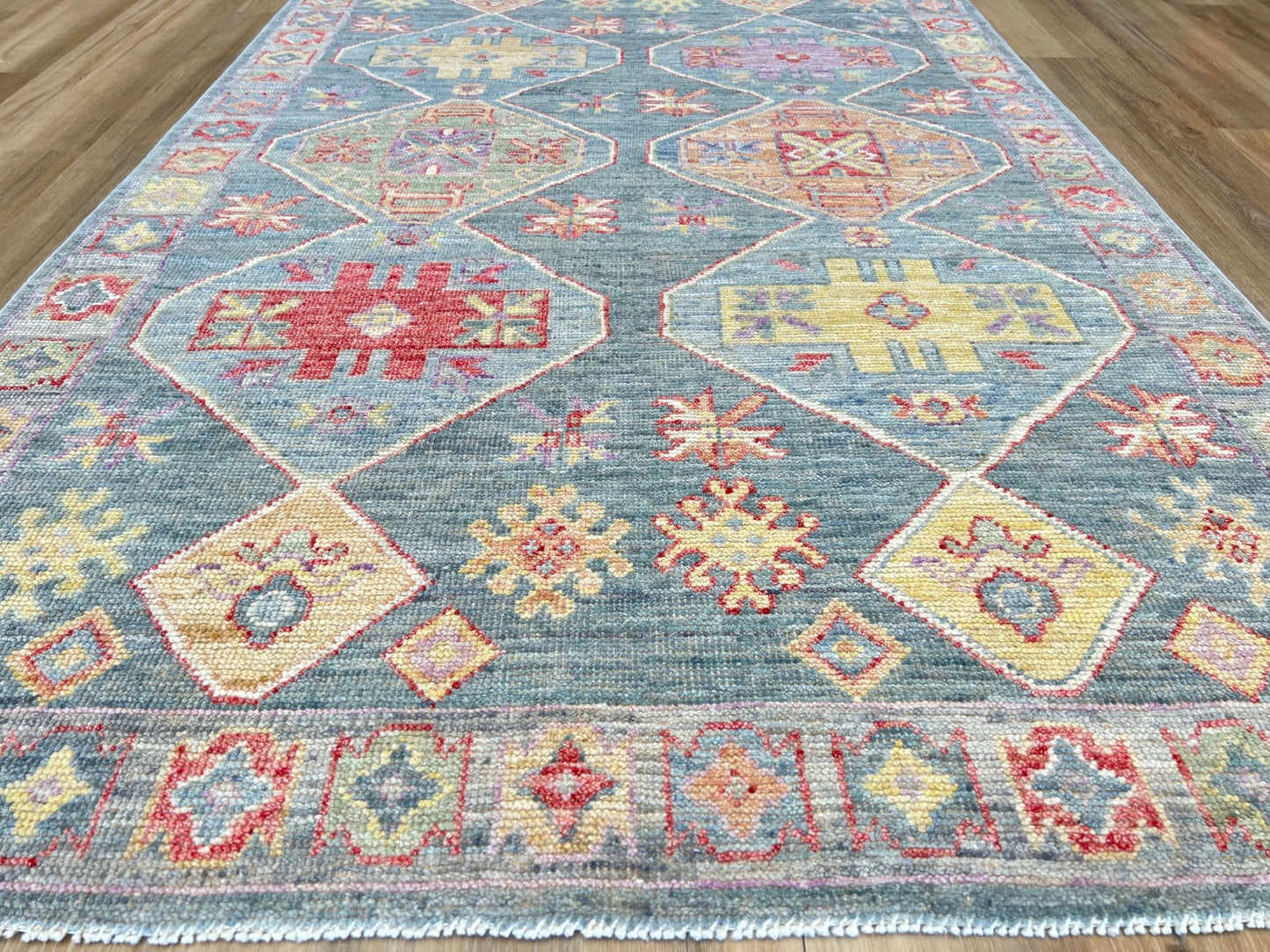 Geometric Oushak 3'11"x6'2" Area Rug