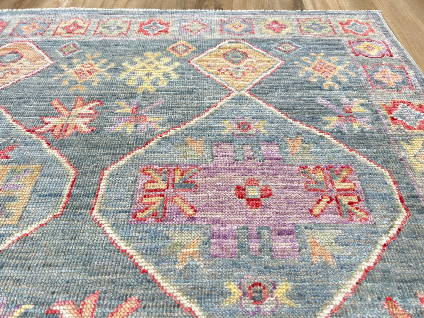 Geometric Oushak 3'11"x6'2" Area Rug