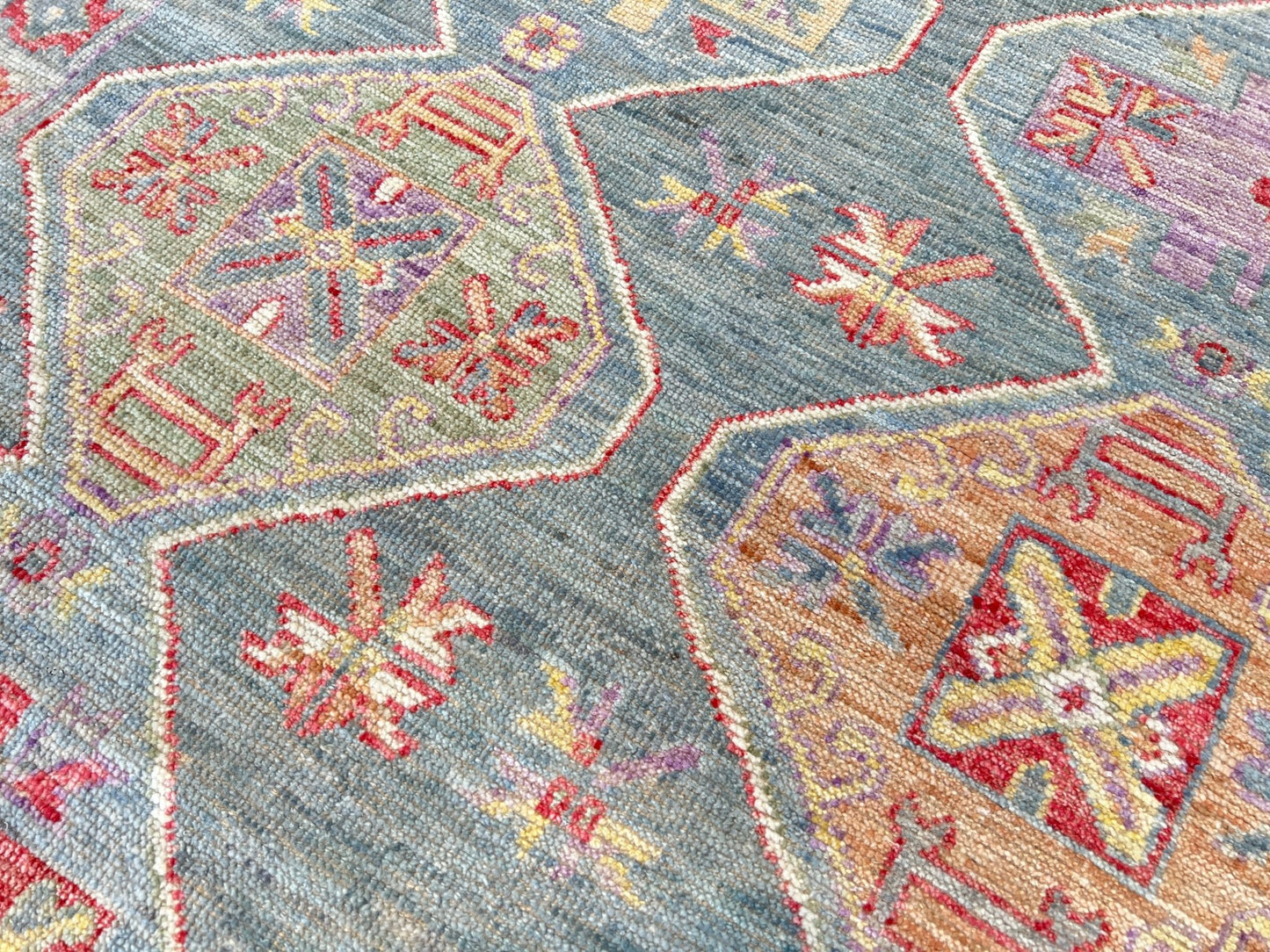 Geometric Oushak 3'11"x6'2" Area Rug