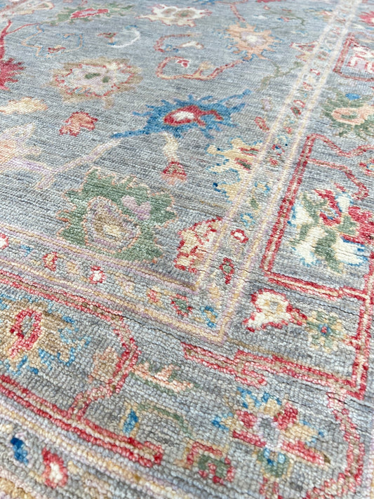 Floral Oushak 4'2"x6'2" Area Rug