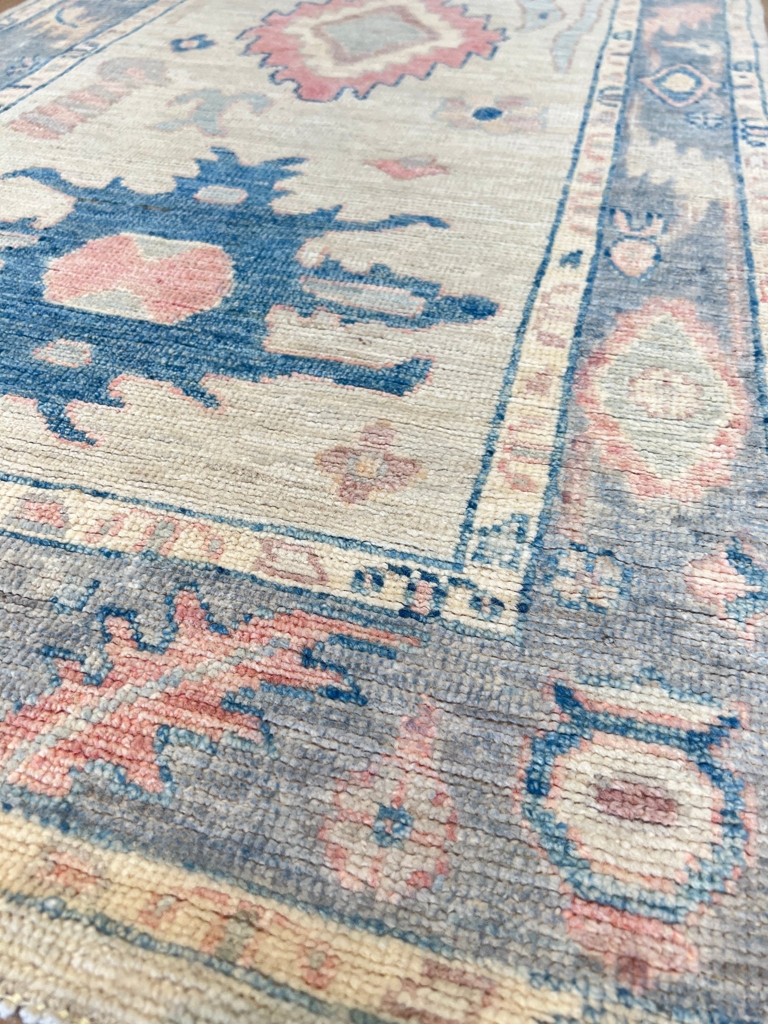 Floral Oushak Runner 3'0"x10'1" Area Rug