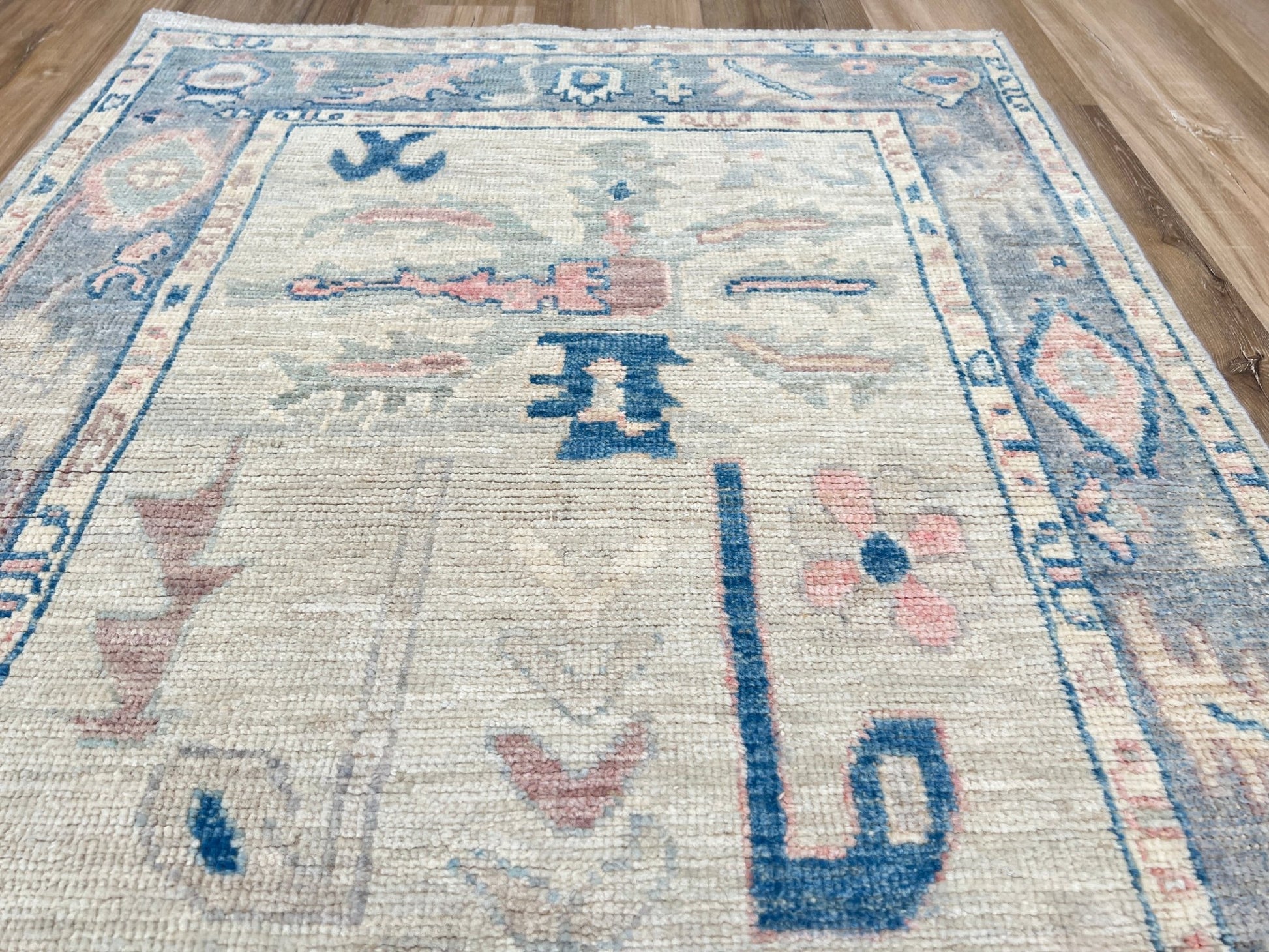 Floral Oushak Runner 3'0"x10'1" Area Rug