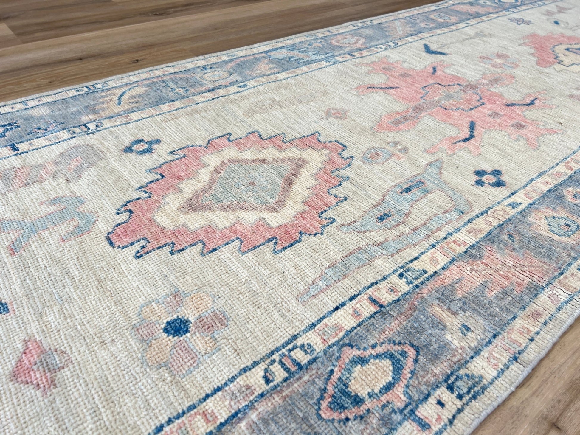 Floral Oushak Runner 3'0"x10'1" Area Rug